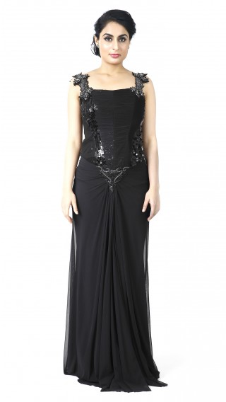 Black Fitted Gown