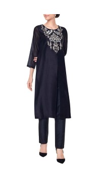 Black Embroidered Tunic